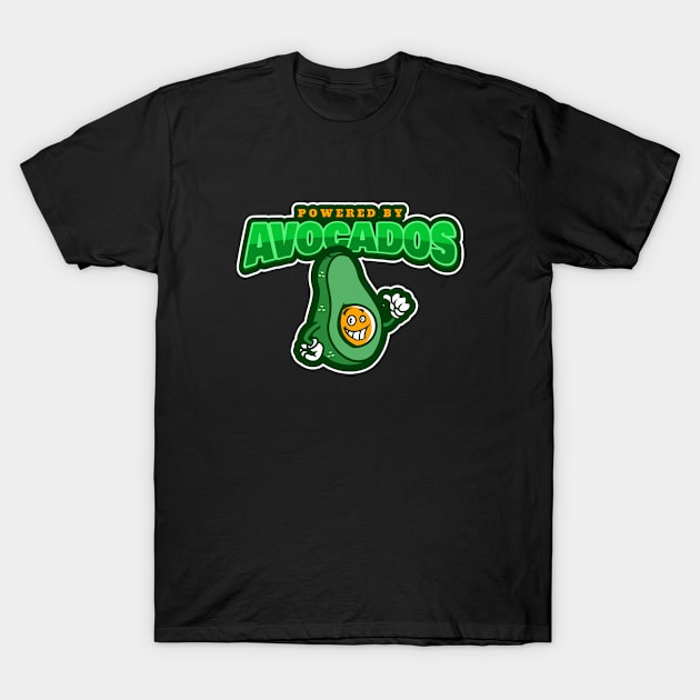 Powered By Avocados T-Shirt by poc98